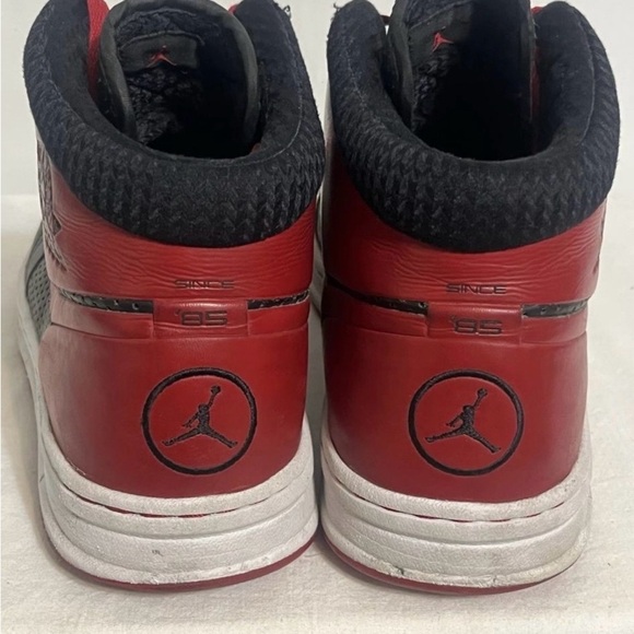 Nike Black and Red High-Top Sneakers - Picture 4 of 5